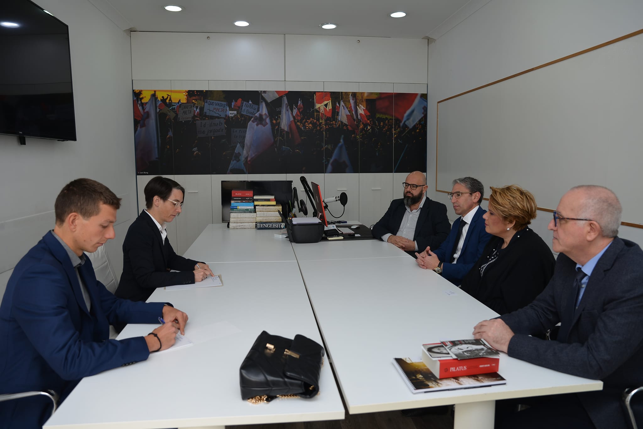 The German Ambassador Visits Repubblika's Office
