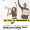 Are you an organisation working on rights? This is for you.